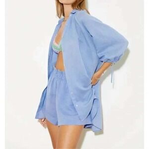 BOTEH la ponche‎ shirt  in Blue Women's Size Small